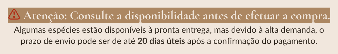 disponibilidade da espécie